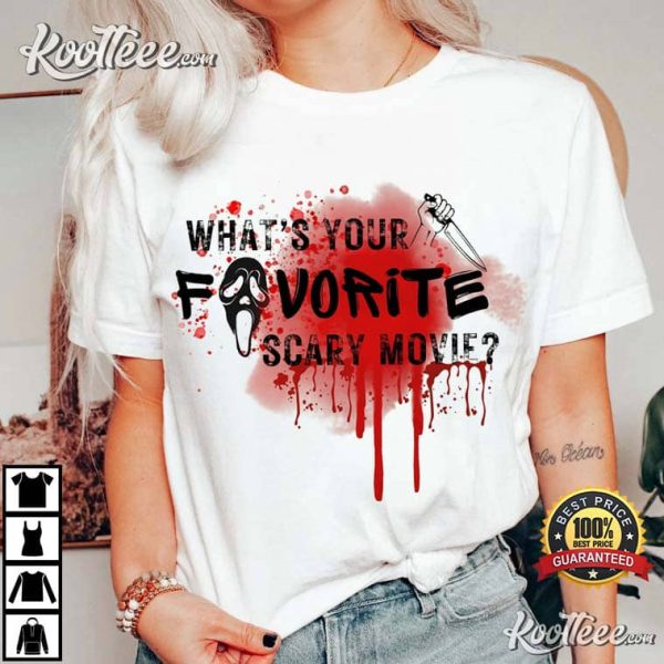 Ghostface Whats Your Favorite Scary Movie T-Shirt