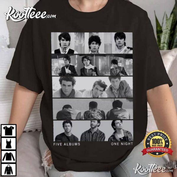 Jonas Brothers Vintage Five Albums One Night T-Shirt
