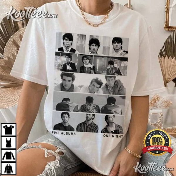 Jonas Brothers Vintage Five Albums One Night T-Shirt