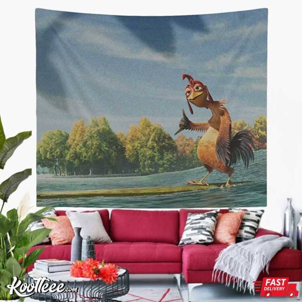 Chicken Joe Surf’s Up Wall Tapestry