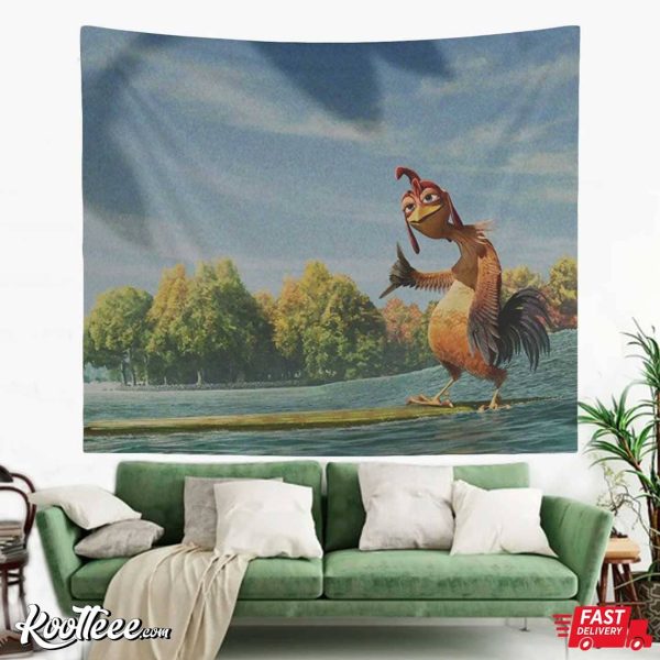 Chicken Joe Surf’s Up Wall Tapestry