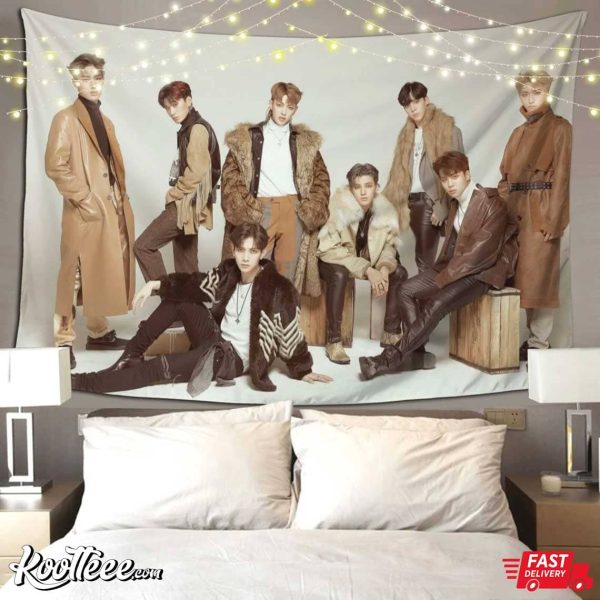 Ateez Kpop Wall Hanging Tapestry