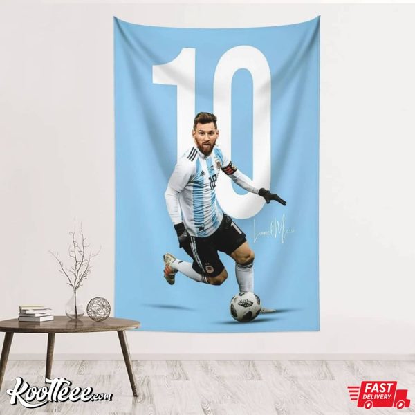 Messi Champion World Cup Wall Tapestry