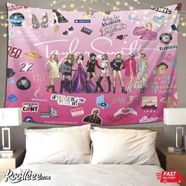 Swiftie Doodle Gift Wall Tapestry