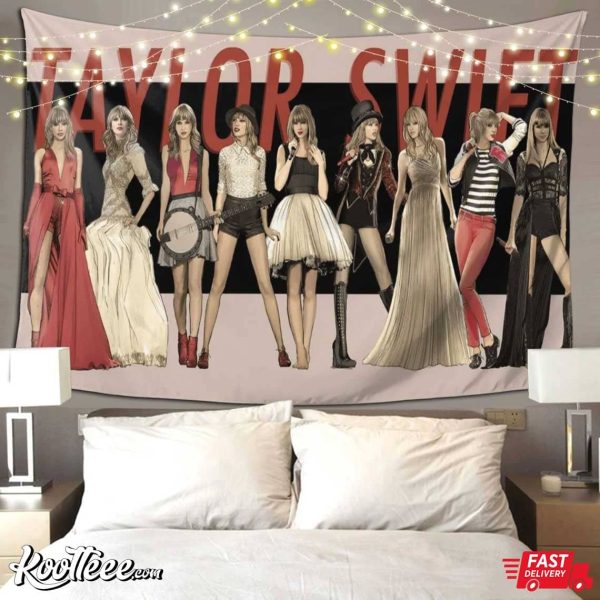 Red Taylors Version Wall Tapestry