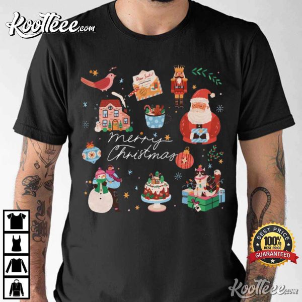 Merry Christmas Cute Christma Elements T-Shirt