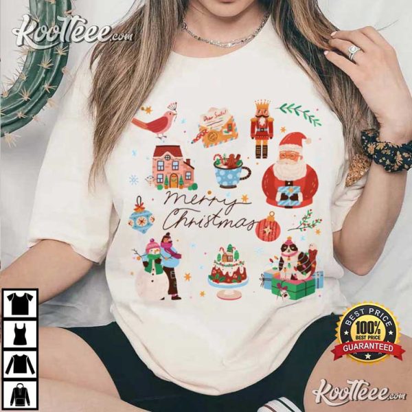 Merry Christmas Cute Christma Elements T-Shirt