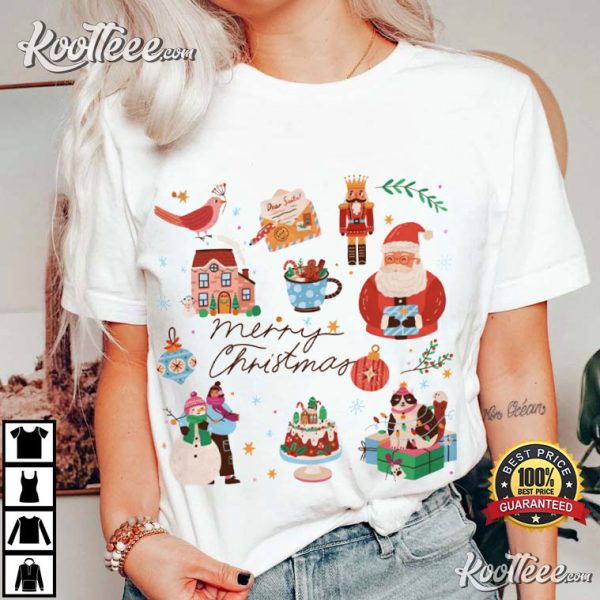 Merry Christmas Cute Christma Elements T-Shirt