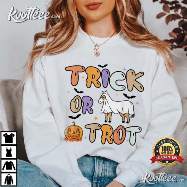 Trick Or Trot Funny Halloween T-Shirt