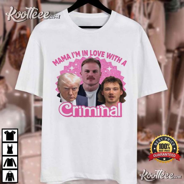 Zach Bryan Morgan Wallen Donald Trump Mugshot Funny T-Shirt