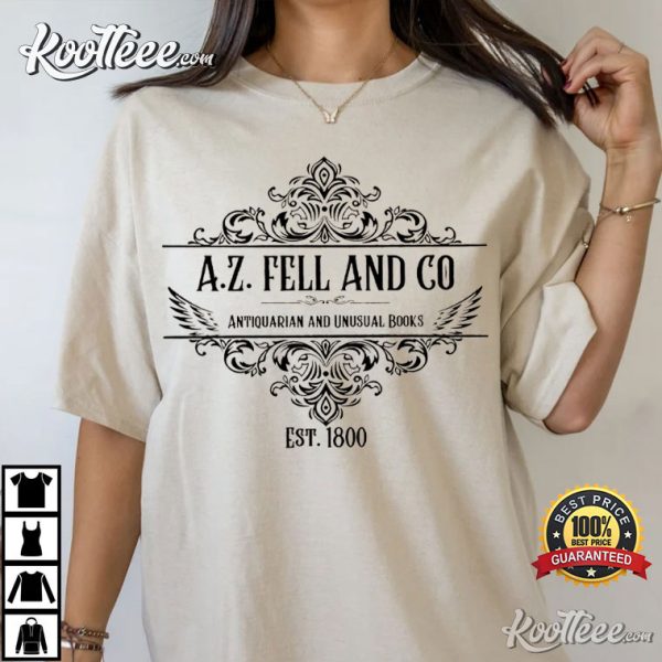 Good Omens A.Z. Fell and Co Antiquarian Unusual Books T-Shirt