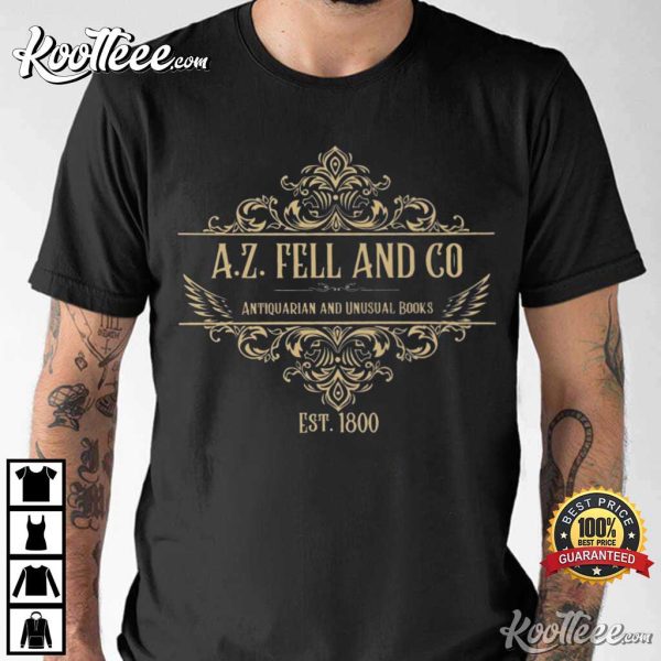 Good Omens A.Z. Fell and Co Antiquarian Unusual Books T-Shirt
