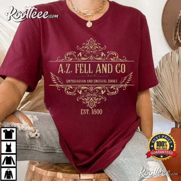 Good Omens A.Z. Fell and Co Antiquarian Unusual Books T-Shirt