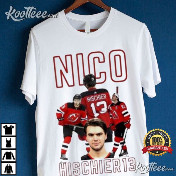 Nico Hischier 13 Jersey Devil Ice Hockey T-Shirt