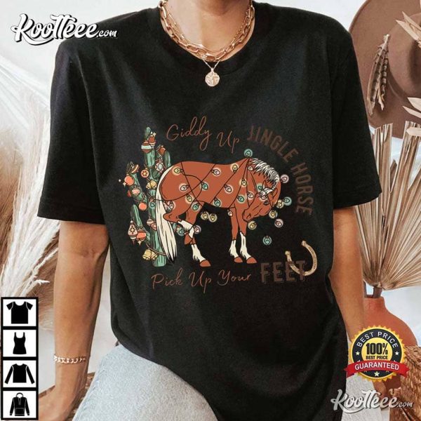 Jingle Bell Rock Lyrics Jingle Horse T-Shirt