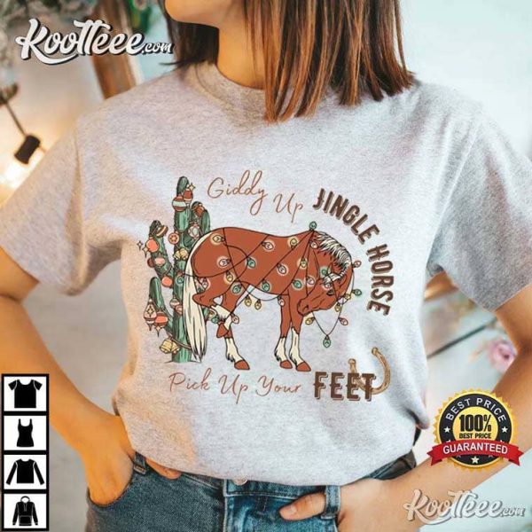 Jingle Bell Rock Lyrics Jingle Horse T-Shirt
