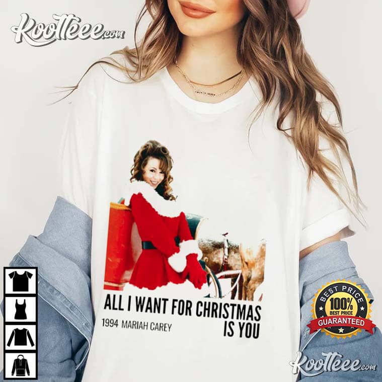 Mariah Carey 1994 All I Want For Christmas T Shirt 1(1)