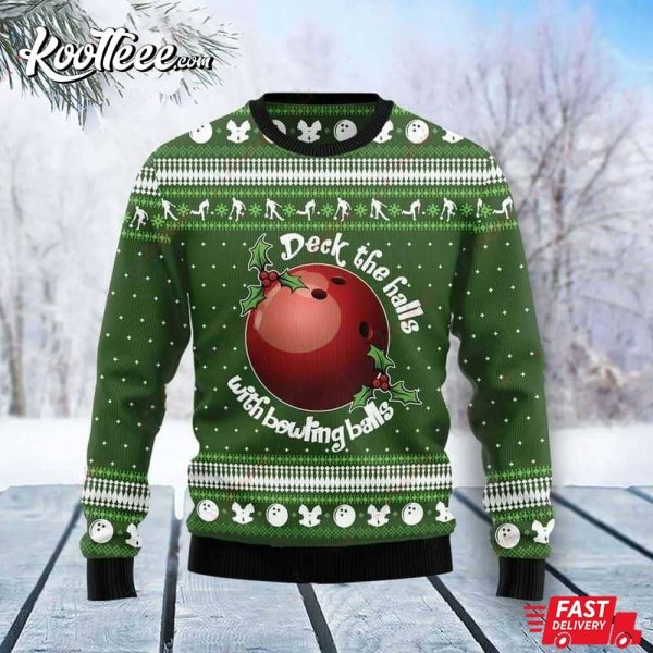 Bowling Ball Christmas Ugly Sweater