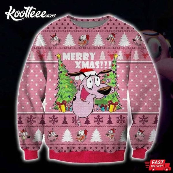The Cowardly Dog Ugly Christmas Sweater