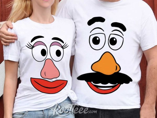 Mr Potato And Mrs Potato Head Couple Shirts