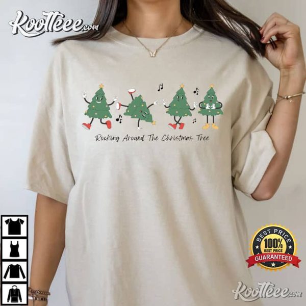 Christmas Tree Rocking Around T-Shirt