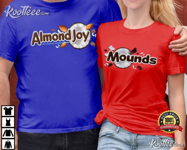 Almond Joy And Mounds Matching Couple Shirts