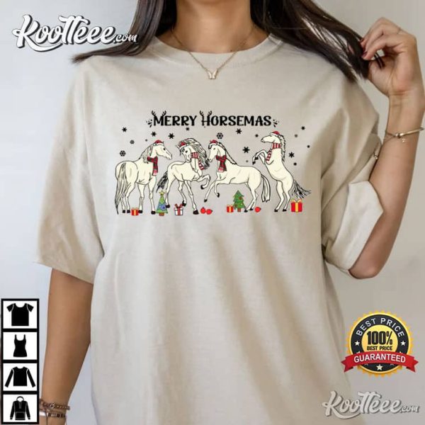Christmas Horse Merry Horsemas T-Shirt