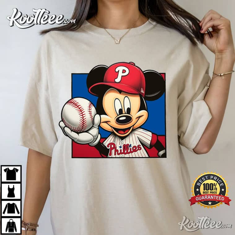 Philadelphia Phillies Disney Mickey Mouse Baseball Shirt - Bring Your  Ideas, Thoughts And Imaginations Into Reality Today