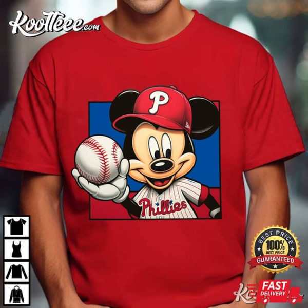 Phillies Mickey Baseball Fan Gift T-Shirt