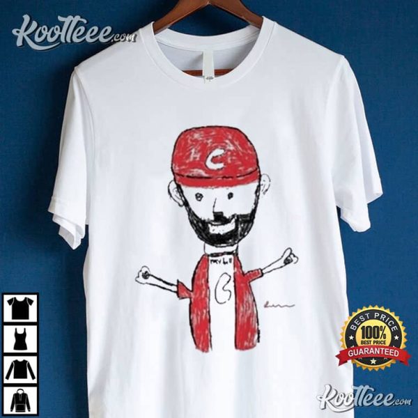 Nick Castellanos Cincinnati Designed By Liam Castellanos T-Shirt