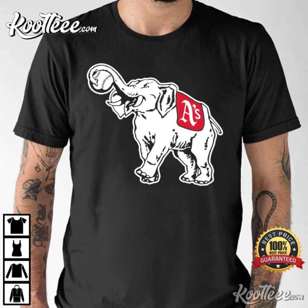 Philadelphia Athletics Oaklands Elephant Logo T-Shirt