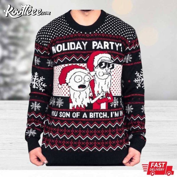 Rick And Morty Holiday Party Christmas Ugly Sweater