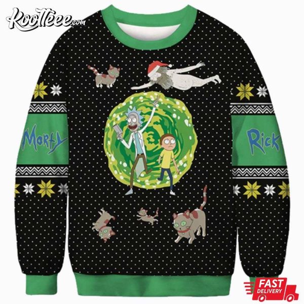 Rick And Morty Cartoon Network Ugly Sweater