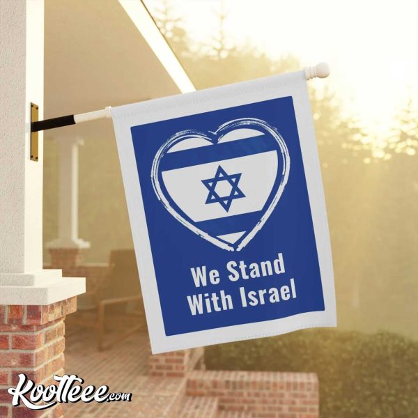 We Stand With Israel Garden or House Flag