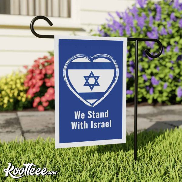 We Stand With Israel Garden or House Flag