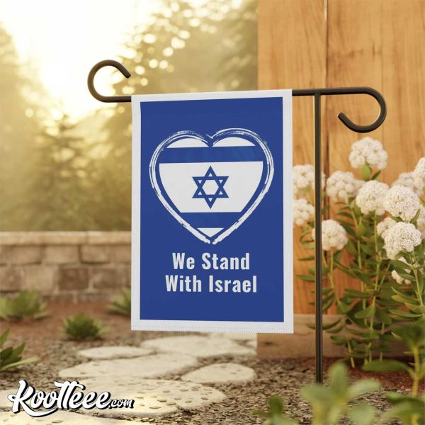 We Stand With Israel Garden or House Flag
