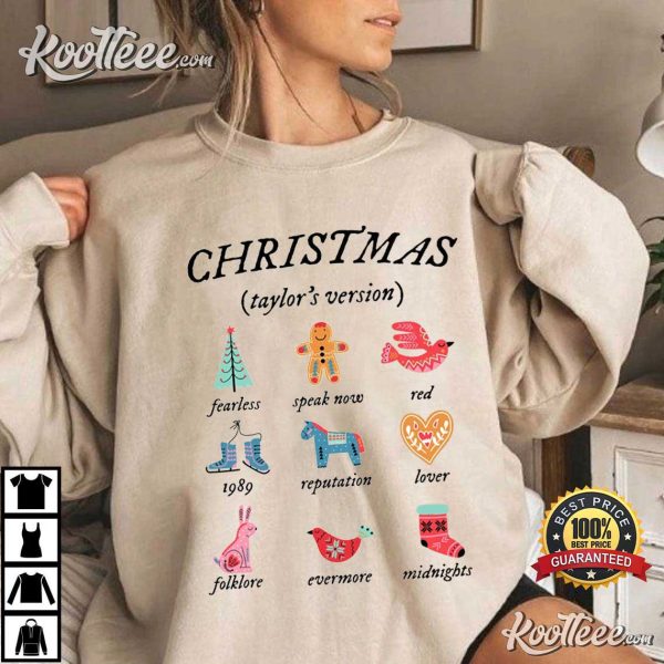 Taylor’s Version Christmas Swiftmas Gift T-Shirt