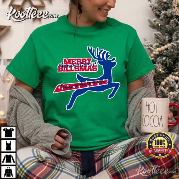 Merry Billsmas Buffalo Bills Christmas Football Gift T-Shirt