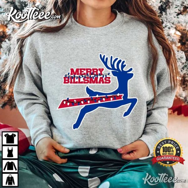 Merry Billsmas Buffalo Bills Christmas Football Gift T-Shirt