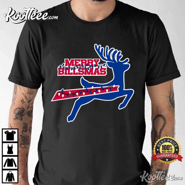 Merry Billsmas Buffalo Bills Christmas Football Gift T-Shirt