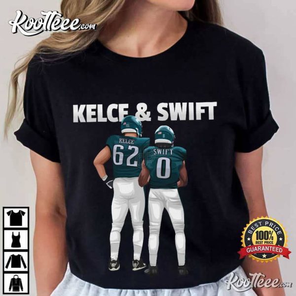 Jason Kelce D’Andre Swift Eagles T-Shirt