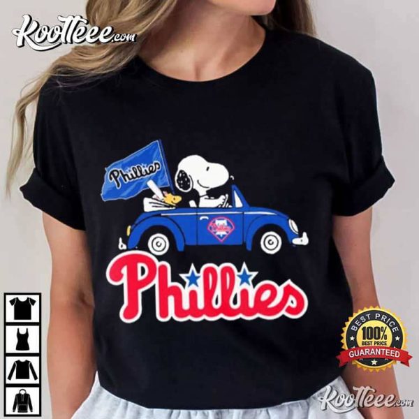 Phillies Snoopy And Woodstock T-Shirt