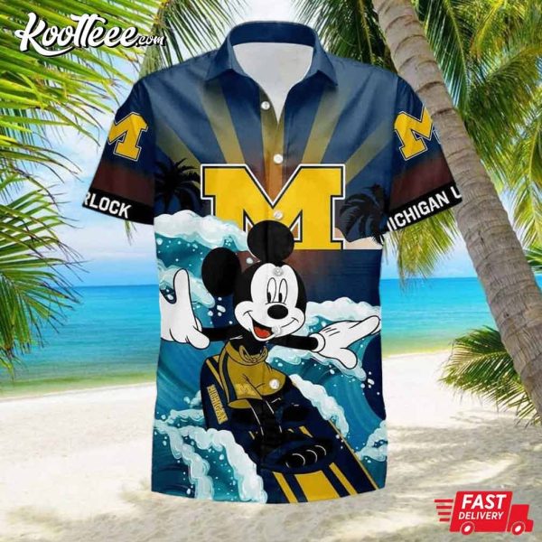 Michigan Wolverines Mickey NCAA Hawaiian Shirt