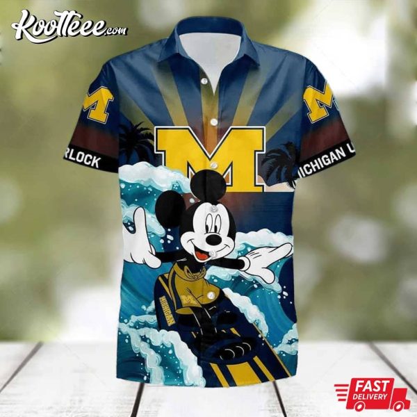 Michigan Wolverines Mickey NCAA Hawaiian Shirt