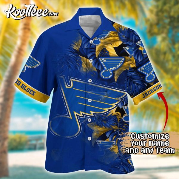 St Louis Blues NHL Custom Hawaiian Shirt