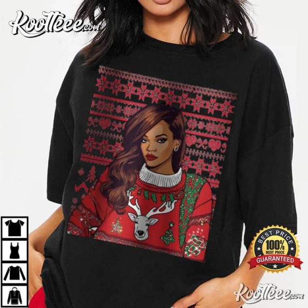Rihanna Christmas Gift For Fan T-Shirt