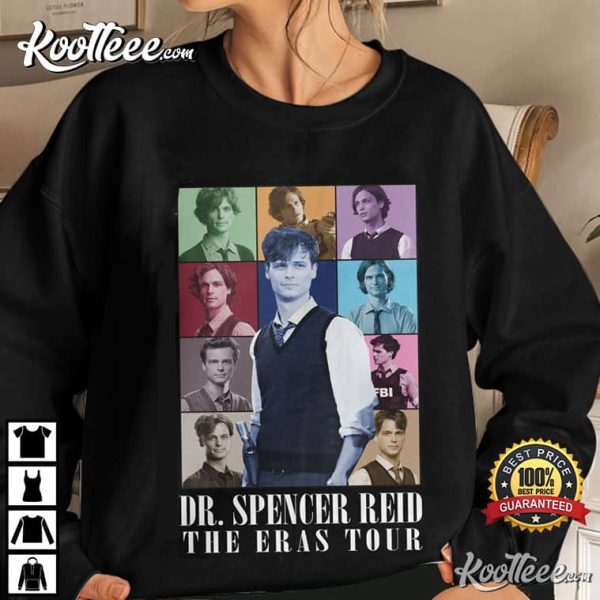 Dr Spencer Reid Criminal Minds The Eras Tour T-Shirt