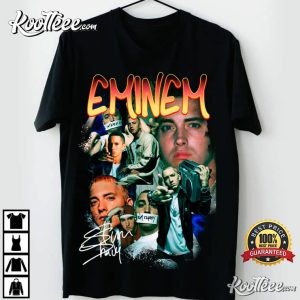Eminem Cotton Gift For Men Black Unisex T-Shirt