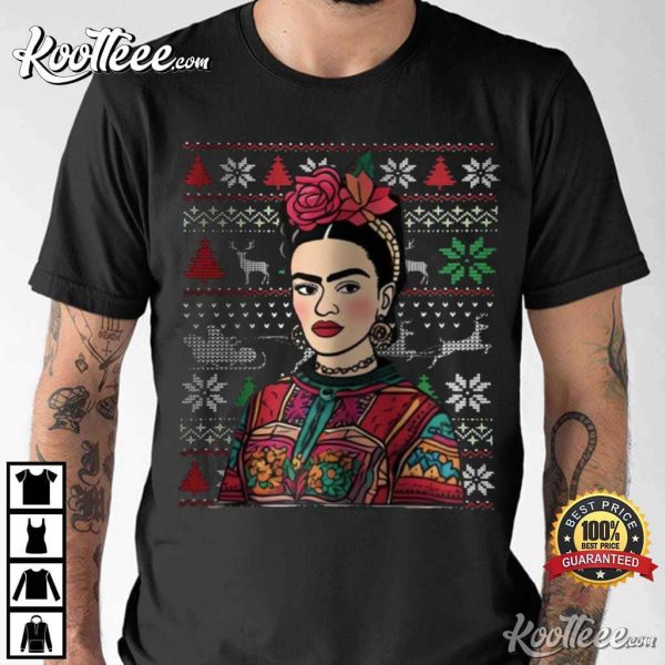 Frida Kahlo Christmas Fan Gift T-Shirt