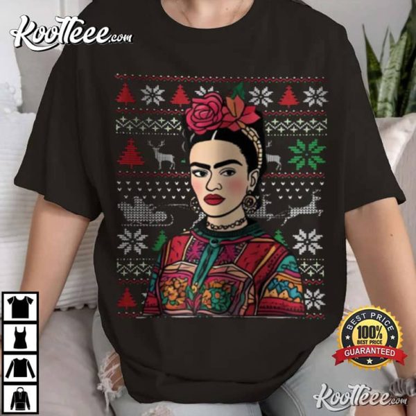 Frida Kahlo Christmas Fan Gift T-Shirt